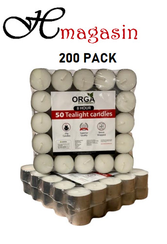 200 tea night lights candles - tea,