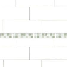 SELF ADHESIVE MOSAIC BORDER TILE STICKERS BATHROOM KITCHEN DIY 10-30 MIX COLOUR