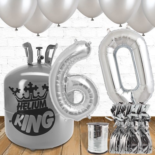 60th birthday helium - 60th,