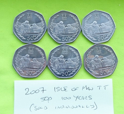 2007 50pence isle man - 1x, of