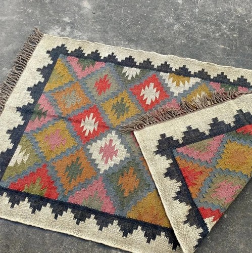 Kilim dhurrie wool - kilim, rug