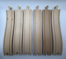 Wooden Train Track Ascending