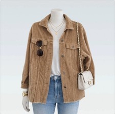 Zara Oversized Tan Corduroy