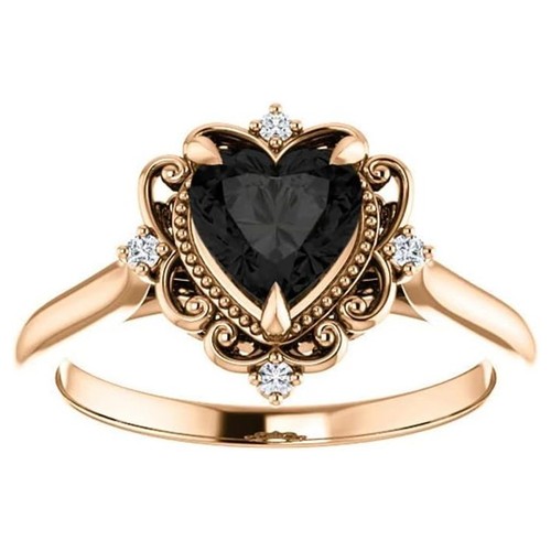Promise heart 2ct black - promise,