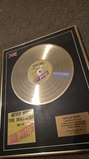 Sex Pistols Gold Disk Never Mind The Bollocks
