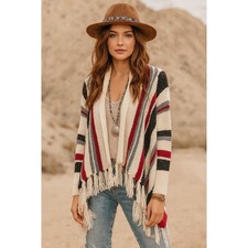 Debut Button Cardigan Poncho
