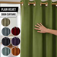 Velvet Door Curtain Panel