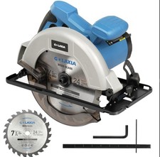 1400W Circular Saw 185mm Blade 6000RPM Electric Tool Adjustable Depth Bevel Wood