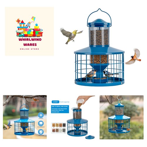 Caged bird feeders - caged,