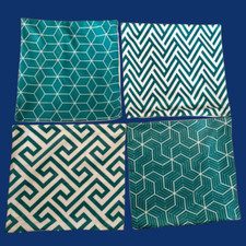 Set of 4 Jade Green Cushion