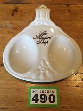 Ceramic Spoon Rest, Kitchen, Vintage THE MUSTARD SHOP Wall hanging Free Standing