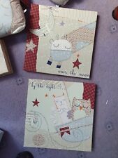 Mamas & Papas Light Of The Moon Set Of 2 Canvas Pictures