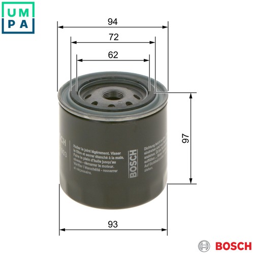 Oil filter 986 452 - 986,