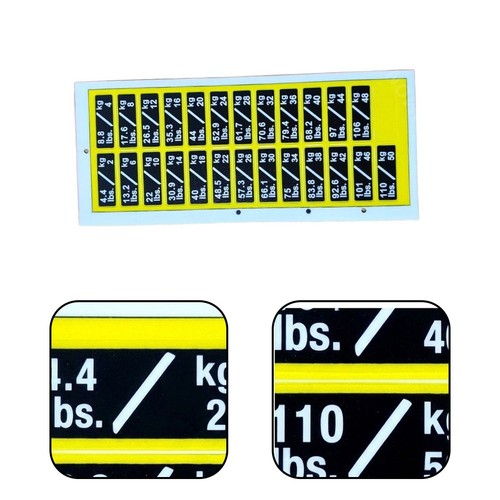 Weight identification labels - weight,
