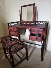 Handmade  burgundy Bedroom Furniture Set  from Angraves. Made from natural cane 