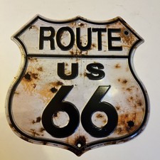 ROUTE 66 Tin Sign Vintage