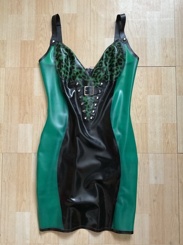 Babyleopard latex stud dress - stud,