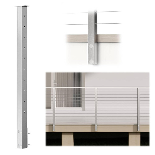 Brushed stainless steel - brushed, 36"