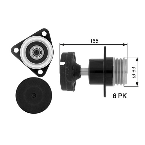 Gates alternator overrunning - gates,