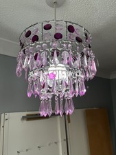 Lampshade Ceiling Light Shade. Lovely Effect. Good Condition