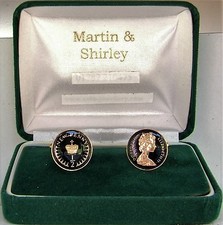 1979 Half Pence cufflinks from