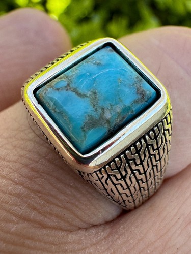 Blue turquoise mens real - mens, solid
