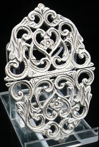 Solid silver nurses belt - solid,