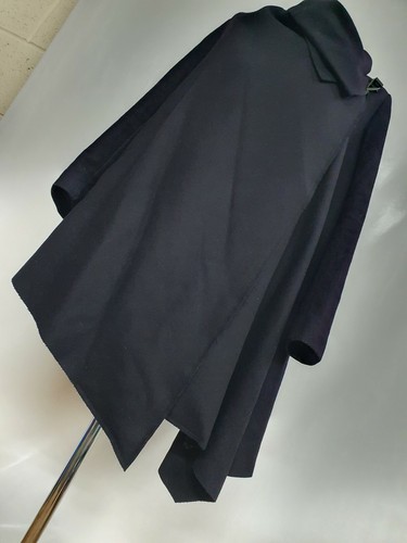 Allsaints black wrap coat size - wrap,
