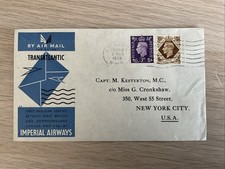 Trans atlantic air mail - air,