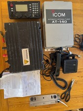 ICOM 801E SSB Marine Transceiver complete with cables and brackets.