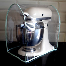 Kitchenaid or Kenwood KMix Food Mixer Dust Cover Mint Stripe PVCvinyl COVER ONLY