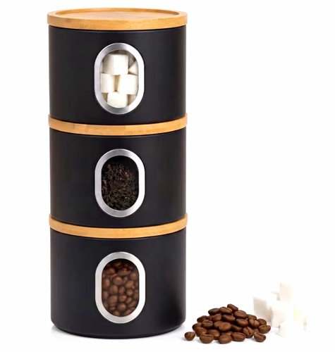 Stackable tea coffee - coffee, sugar