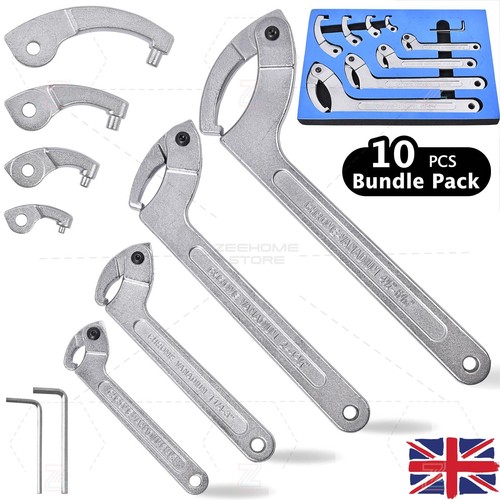 Adjustable spanner hook - c,