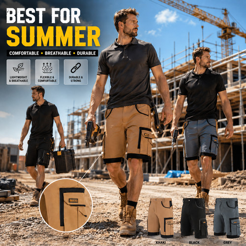 Mens cargo work shorts - cargo,