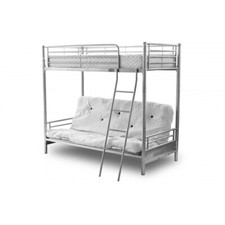 Alaska Futon Bunk Bed Frame Silver Children Bunk Beds
