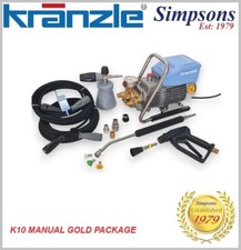 Kranzle K10/122 Pressure Washer GOLD PACKAGE – Manual Stop / Start