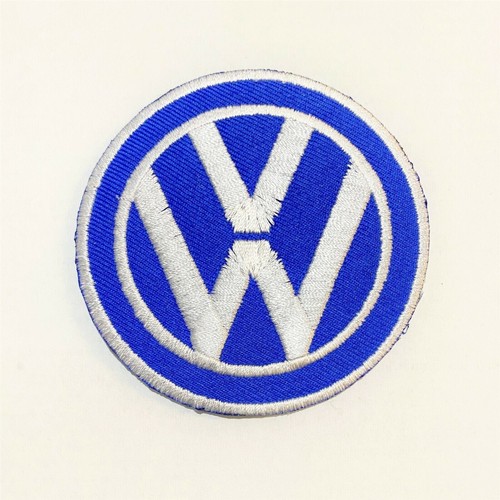 Car round blue - blue, logo