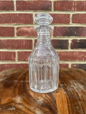 Antique Georgian Victorian Cut Crystal Decanter with Stopper – Fine Barware