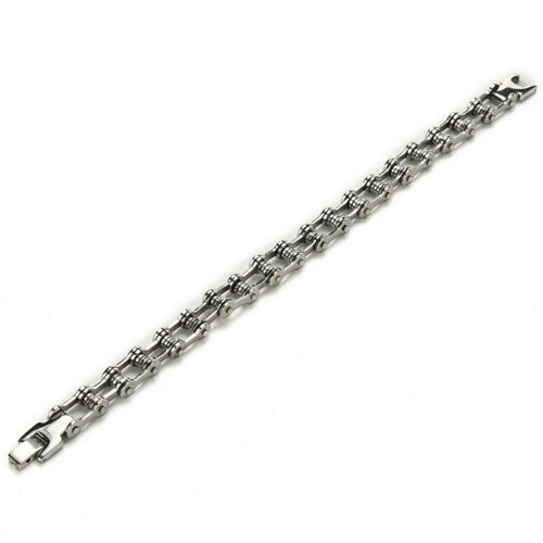 Stainless steel bracelet men - steel,