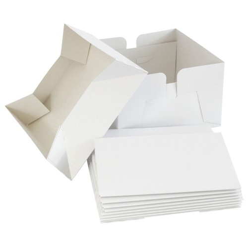 White cake boxes wedding - cake, with