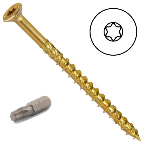 Countersunk screws yellow - countersunk,