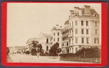 Old mansions in Nice - old French carte de visite by A. Ruegger