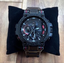 Pre-Owned Casio G-SHOCK MT-G MTG-S1000BD Men’s Solar Radio Carbon Black Watch !!