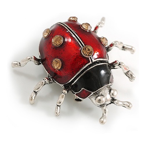 Red black enamel citrine - red/,
