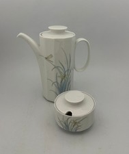 Rosenthal Polygon Milos Porcelain Coffee Pot & Sugar Bowl Dragonfly Design-GC