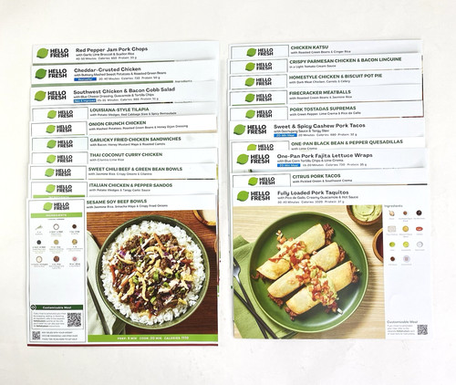 Hello fresh recipe cards - recipe,