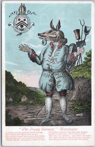Winchester antique postcard - winchester,