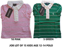 POLO x 15 Job Lot Wholesale Scuderia Ferrari Formula F1 Children Kids 12-14 New!