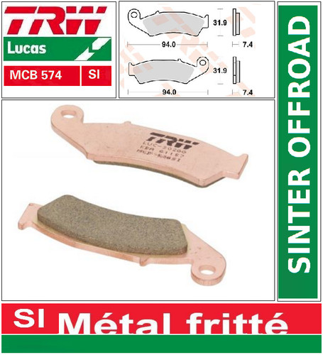 Front brake pads trw - brake,