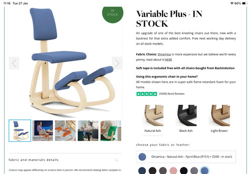 Varier variable plus ergonomic - varier,